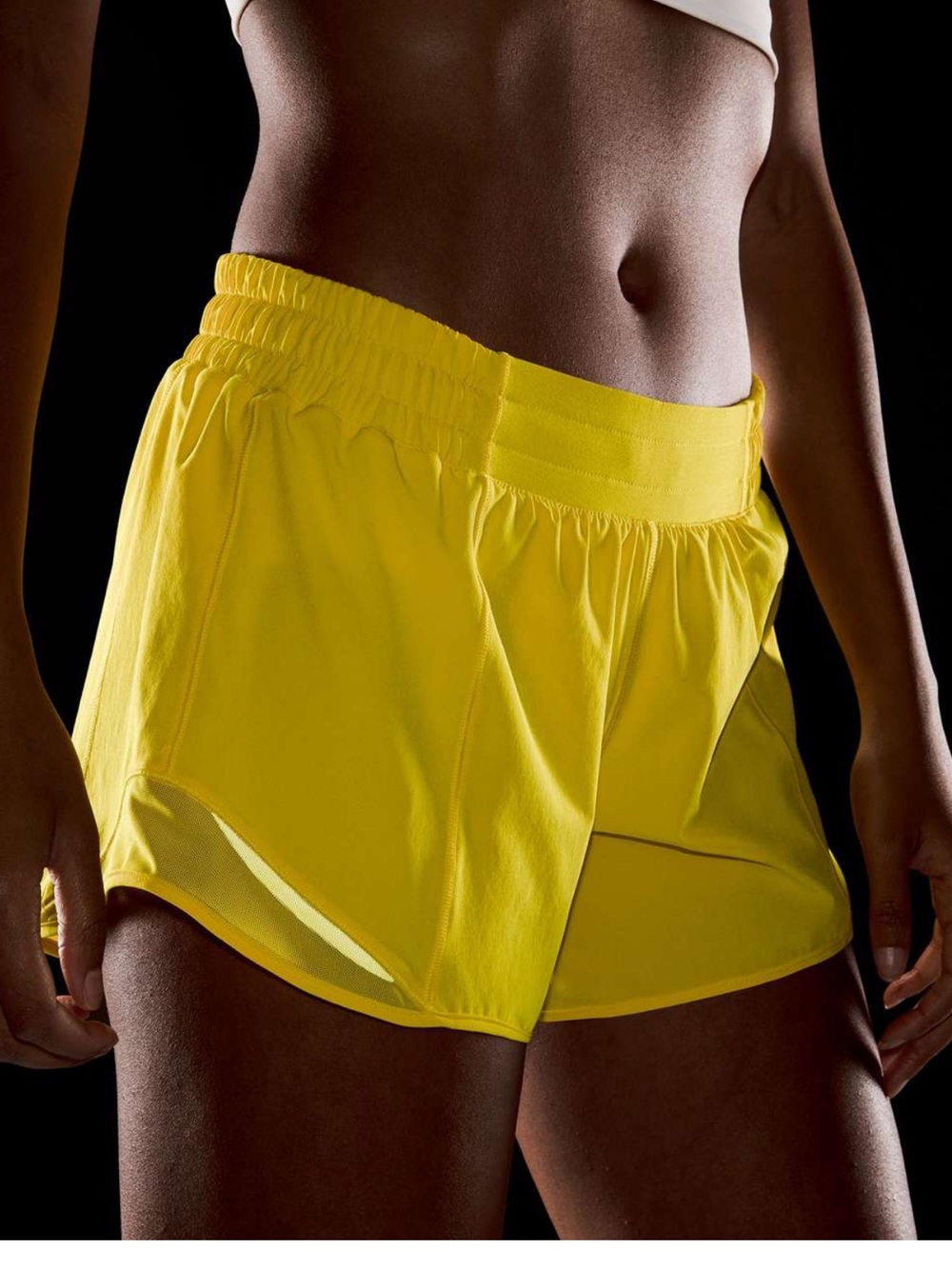 lululemon athletica Hotty Hot Low-rise 4”Shorts - Yellow